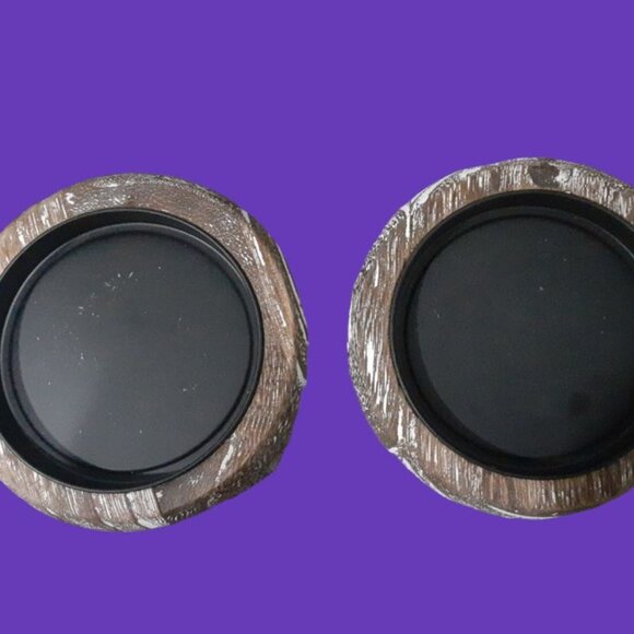Wood Candle Holders - Picture 1 of 1